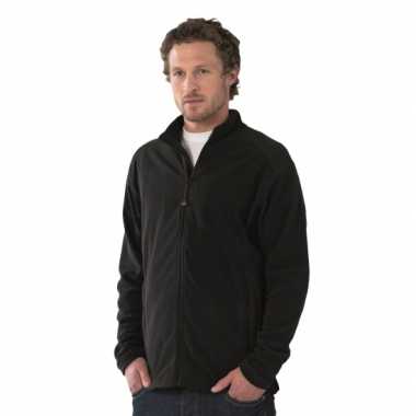 Fleece vest zwart voor heren