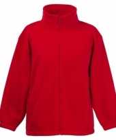 Rood fleece vest voor jongens